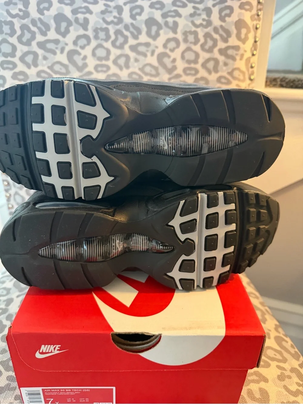 Nike Air Max 95 BB Tech (GS) Big Kids Grey/Black Sneakers